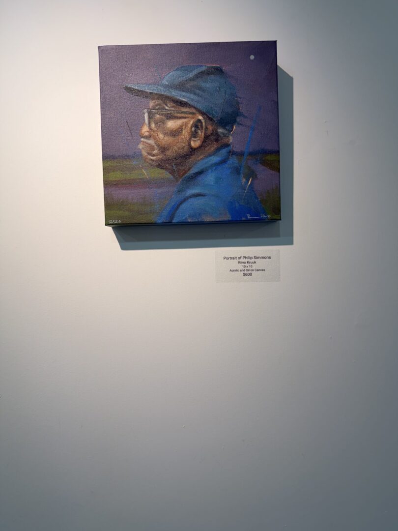 Painting of a man wearing a cap.