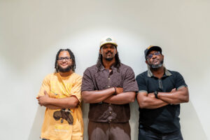 Photo of TKS Anthony (left) Arun Drummond (middle), and Melvin Ferguson Jr. (right)